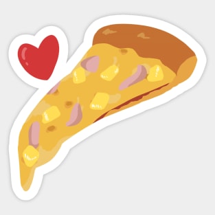 Pizza Love (hawaiian) Sticker